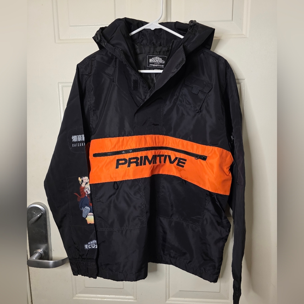 Primitive Black‎ and Orange My Hero Acadamia Jacket Size Medium
